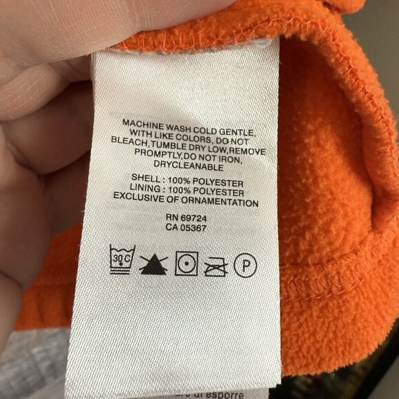 Columbia Clemson Tigers Orange Full Zip Fleece Women’s Medium - Picture 6 of 10